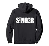 Singer Sänger Design Gesang und Band Pullover Hoodie