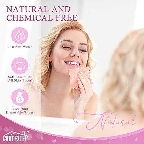 Homexcel Premium Makeup Remover Cloth 24 Pack, Reusable Super Soft 7X7 Inch Facial Cleansing Cloths With Just Water, Highly Absorbent Microfiber Coral Velvet Face Towels Washcloths #TOP3