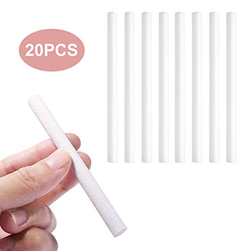 Expower - Barras de algodón para filtros (20 Unidades), Color Blanco