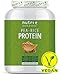 Produktbild Erbsenprotein + Reisproteinpulver - Veganer Eiweißshake ohne Soja, Gluten, Laktose und Zucker - Erdnussbutter 1kg - Protein Vegan Peanut-Butter - in Deutschland hergestellt