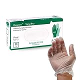  Viawant – Robuste Vinyl Einmalhandschuhe Vorteilspaket 100 Stück in M  Einmal Handschuhe für Lebensmittel, Untersuchungen uvm.  Einweghandschuhe durchsichtig puderfrei & latexfrei