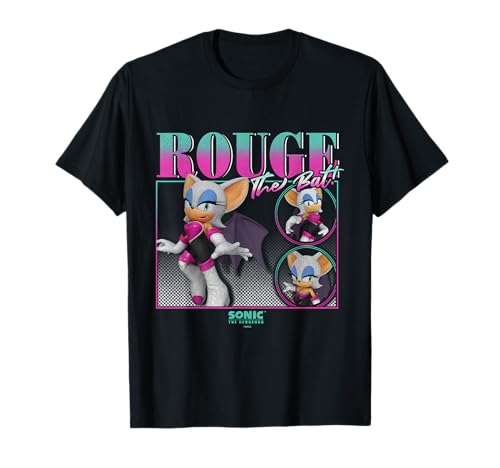 Sonic The Hedgehog Rouge The Bat Vintage Portrait T-Shirt