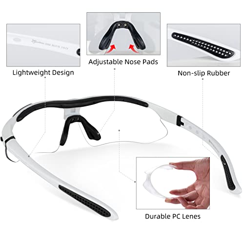 Rockbros Photochromic Sports Sunglasses Mens Cycling Glasses Mtb Biking Sunglasses, With Removable Elasctic Band #TOP4