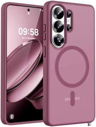 TOCOL Hülle für Samsung Galaxy S26 Ultra, Kompatibel mit MagSafe, Pflaume | Eingebauter Magnetring, Vollständiger Kameraschutz, Militärschutz Stoßfest Kratzfest Haltbarkeit, Durchs