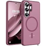 TOCOL for Samsung Galaxy S26 Ultra Case, Built-in Magnetic Ring, Drop Protection, Slim Translucent Matte Phone Case for Galaxy S26 Ultra 6.9 inch (Plum)