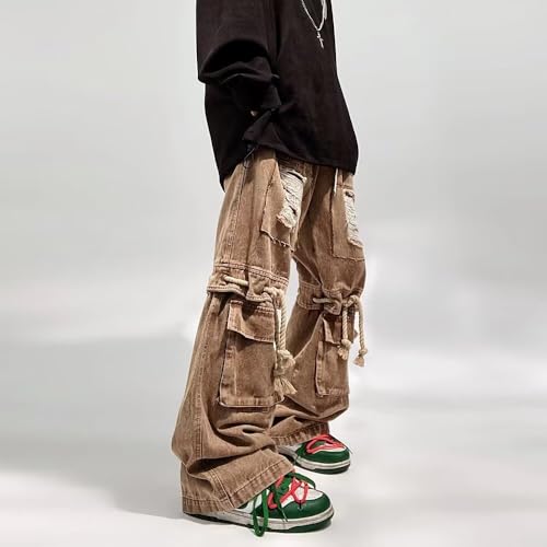 American cargo jeans are baggy and retro 5