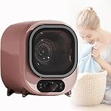 Piccola Asciugatrice A Condensazione Portatile Con Cestello In Acciaio Inossidabile,Asciugatrice Elettrica A Condensazione Per Vestiti,Capacità 0,8 Kg Per Piccoli Spazi(C)