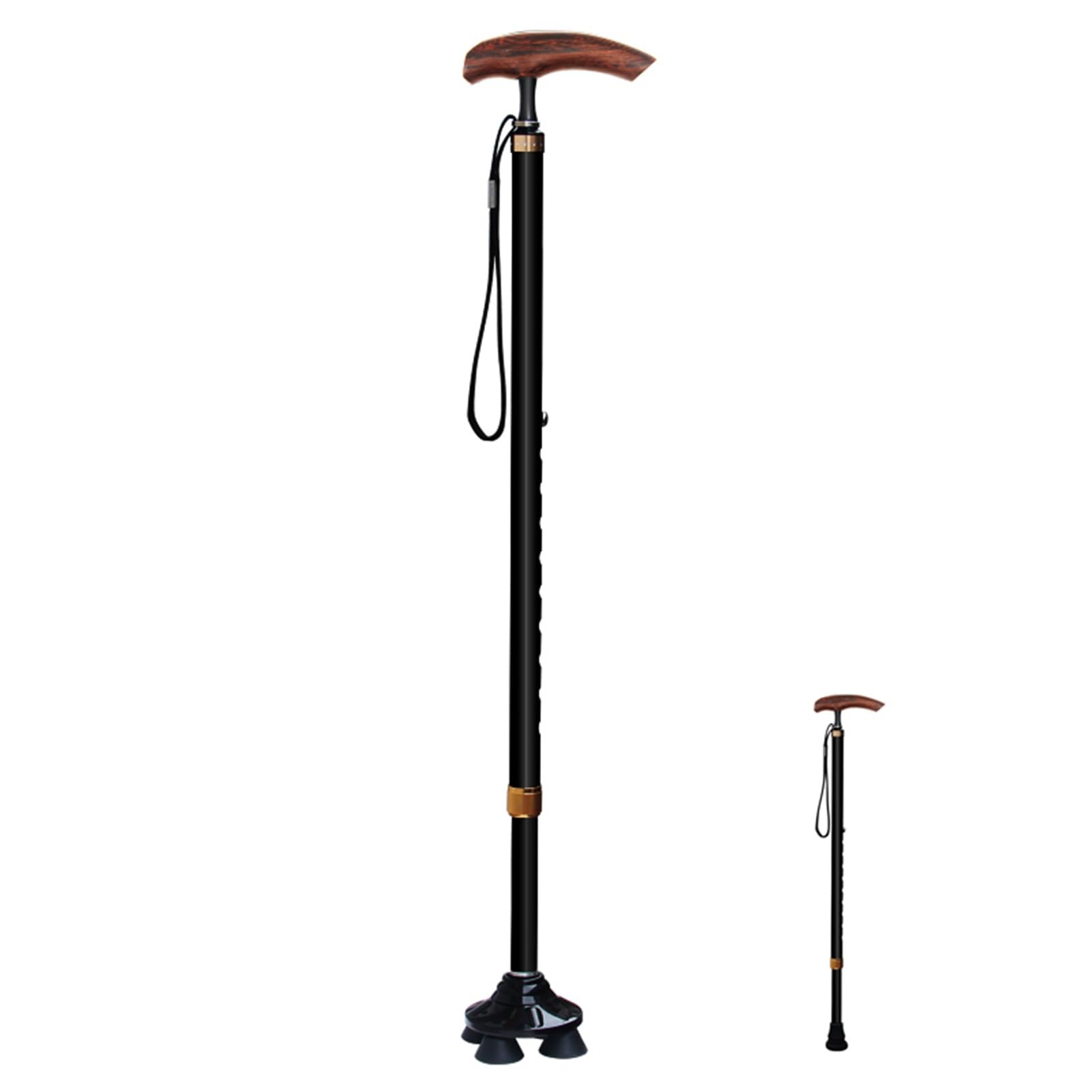 Amazon.co.jp: 伸縮型 高さ調整（70～96cm）4点支持杖 ロフストランド