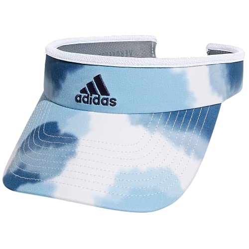 Adidas Women's Match Visor, Altered Blue-Clear Blue Color Wash/White/Shadow Navy, One Size #TOP8