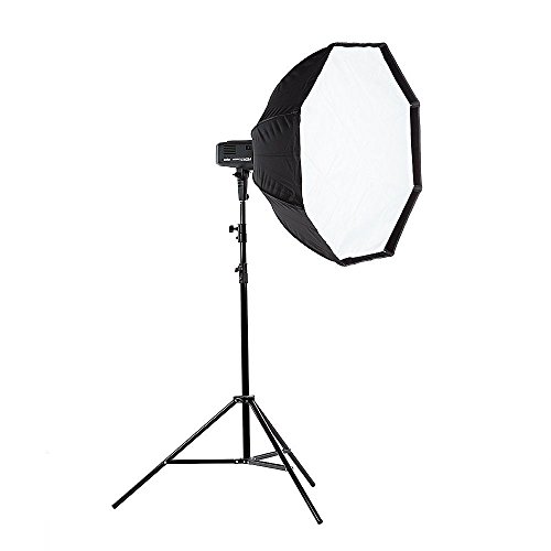 Parapluie de poche octogonal 60cm pliable pour flash AD600 diffusion douce - 6