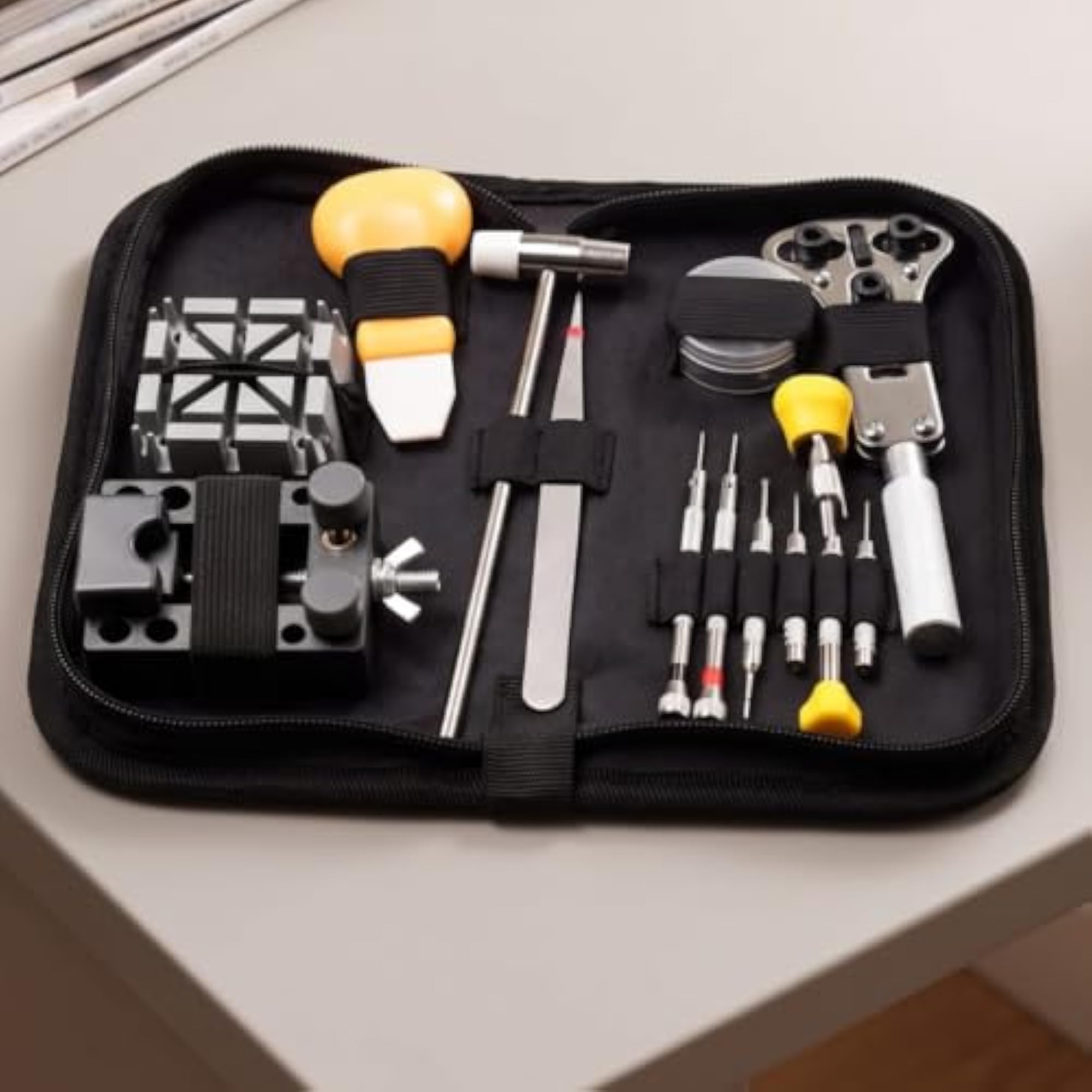Complete Watch Repair Tool Kit, 30 PCS Portable Set