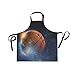 DOMIKING Damen Schürzen Basketball (2) Schürze Unisex Küche Lätzchen Schürze mit Taschen Verstellbarer Hals zum Kochen, Backen, Gartenarbeit