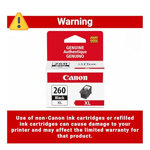 Image of Canon PG-260 XL Genuine Black Ink Cartridge, Compatible with TS5320 /6420 /6420a,TR7020 /7020a