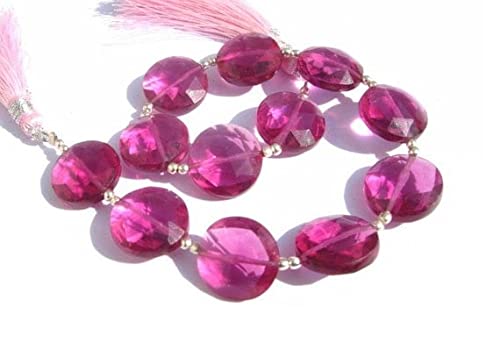 Quartz rubellite perles de forme pièce résolvant le manque d'éclat des bijoux - 2