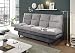 Produktbild LOTTA 2 Bequemes Schlafsofa mit Bettkasten, Anthrazit / Silber - Klappbares Sofa 2-farbig mit Schlaffunktion & Komforthöhe - 190 x 85 x 95 cm (B/H/T)