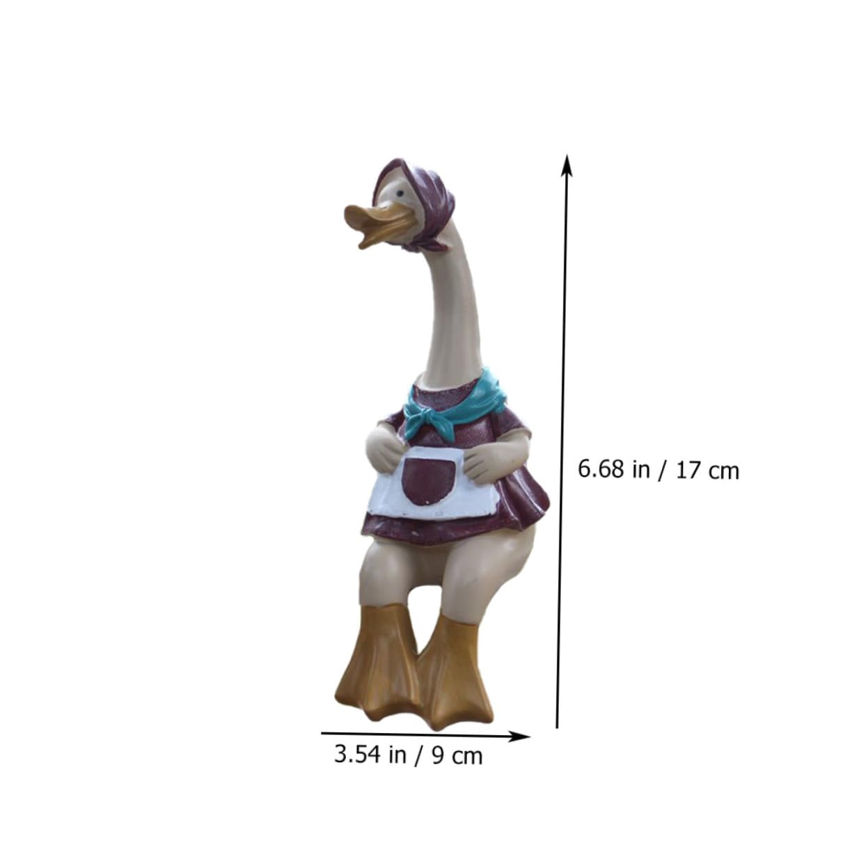 SOIMISS Harzfigur Entenpaar Handgefertigt Romantisches Desktop Ornament Wohndeko Schlafzimmer Wohnzimmer