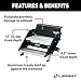 Lippert Components 733931 Solid Step Quad Step for RV and Travel Trailer Entry Doorway Black, 26-inch