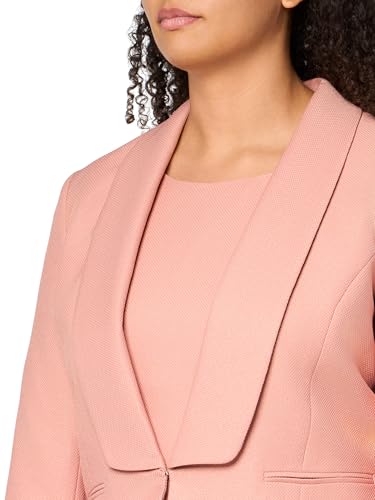 Elegant Dusty Rose Women's Petite Jacket Dress Suit by Le Suit - Perfect for Any Occasion - Image 3