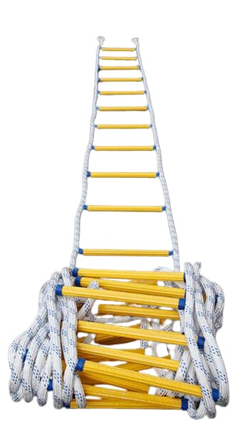 bingomiynhg Escalera de Fuego de Resina Antideslizante Escalera de Escape a Prueba de Fuego para el hogar Tren de Seguridad Escalera de Escalada al Aire Libre/6M/20 pies