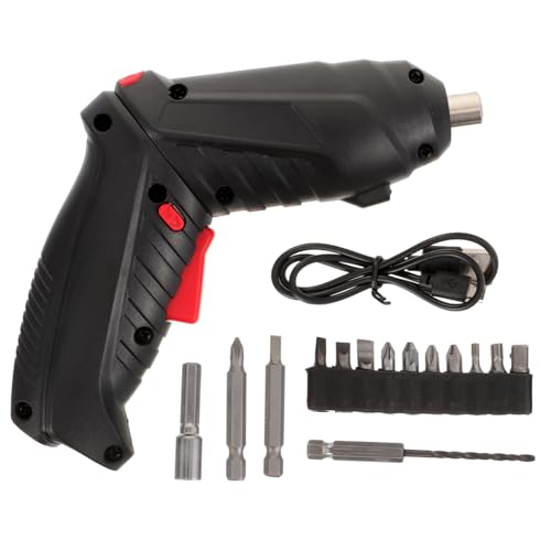 Kit de 15 pièces tournevis électrique rechargeable et mini perceuse