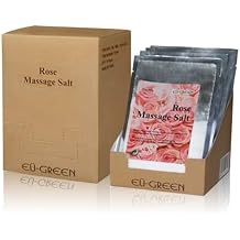 Royal Massage Natural Sea Salt Mineral Massage Scrubbing Salts 80g Packets x 10 - Rose