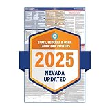 2020 Nevada Labor Law Poster – State, Federal, OSHA Compliant – Single Laminated Poster