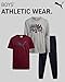 PUMA Boys Sweatpants Set - 3 Piece Fleece Pullover Long Sleeve Shirts Boys TShirt and Jogger Pants Kids Activewear Set (8-16), Size 10-12, Maroon/Light Grey