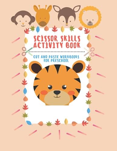 Cut And Paste Workbooks For Preschool: Scissor Skills Activity Book ...