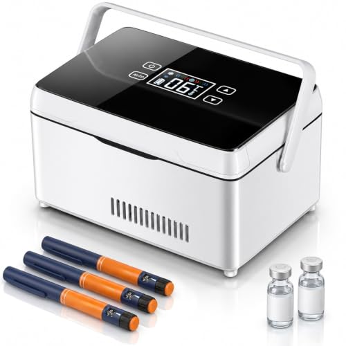 Glacière à insuline portable rechargeable avec régulation de température pour voyage et camping