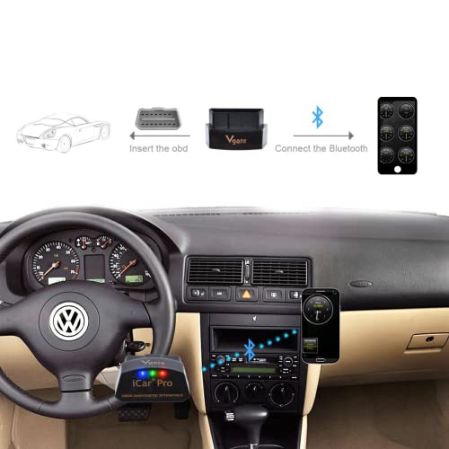 Vgate Icar Pro Bluetooth 3.0 Obd2 Code Reader Obdii Scanner Scan Tool Car Fault Check Engine Light For Torque Android #TOP4