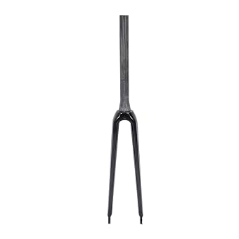 700C Carbon Fiber Bike Front Fork,Road Bike Fork,Tapered Tube Quick Release Slim Brake Extension Fork 3K T800 Full Carbon Material,Super Lightweight for Road Bike 3K Texture Glossy