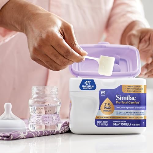 Image of Similac Pro-Total Comfort Infant Formula With Iron, Gentle, Easy-to-Digest Formula, Has 2'-FL HMO for Immune Support, Non-GMO, Baby Formula Powder, 20.1-oz Tub