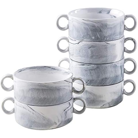 Yundu 9 Ounce Ceramic Bowls Cover