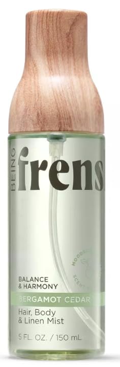 Being Frenshe Hair Body & Linen Mist with Essential Oils, Bergamot Cedar Scent, Multi-Purpose Fragrance Spray, 5 fl oz