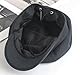 HilyBony Damen Newsboy Cap Wollfilz Visier Baskenmütze Cabbie oder Maler Outdoor Hut für Herbst Winter Warme Mütze (as3, Alpha, m, Standard, Schwarz)
