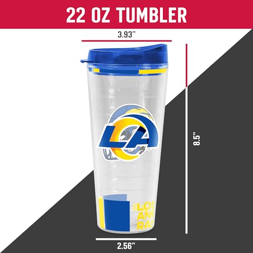 Image of Rico Industries NFL Football Double Wall Classic 16oz Or 20oz Tritan Tumbler W Lid