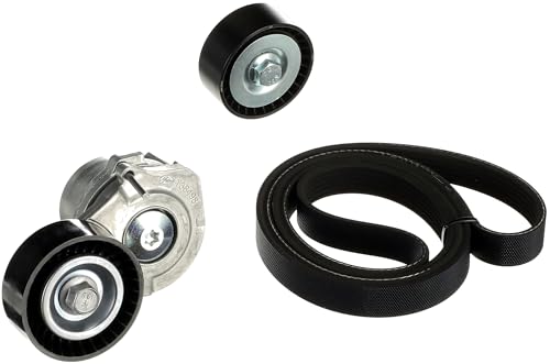 Kit Courroie Trapézoïdale GATES K086PK1718 - Compatible Jeep Compass, Mitsubishi Lancer, Outlander, Dodge Caliber - Courroie D'accessoire Complète