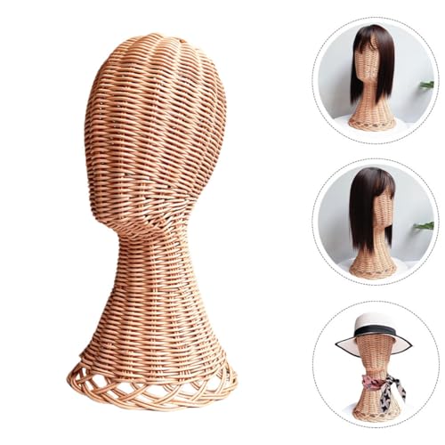 Support casquette stable et résistant mannequin perruque rotin - 8