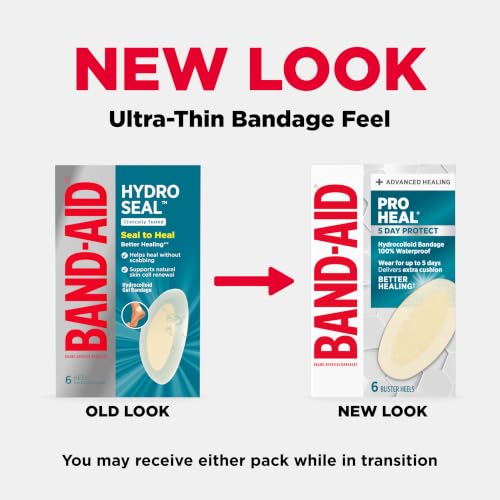 Image of BAND-AID Brand Pro Heal 5 Day Protect Hydrocolloid Blister Bandages, 6 Ct