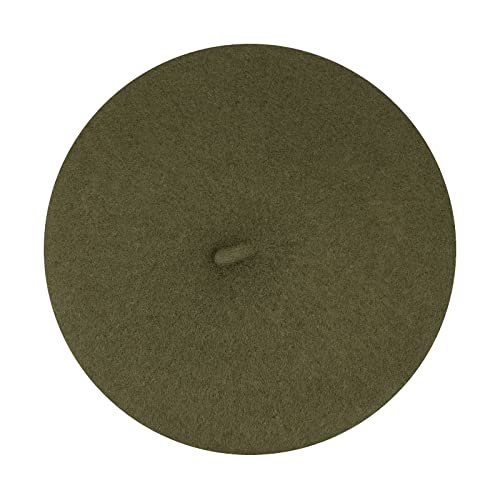 Image of Klong Women Wool Beret Hat French Style Solid Color