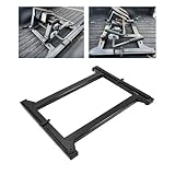 ECOTRIC Hitch Rail Adapter Compatible with 2013-2021 Dodge Ram 2500 3500 Factory HD Towing Option Trailer Steel Fifth Wheel Rail Kit Mounting Adapter 25,000 lbs Replacement for 30154 Heavy Duty Steel