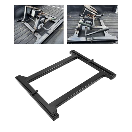 ECOTRIC Hitch Rail Adapter Compatible with 2013-2021 Dodge Ram 2500 3500 Factory HD Towing Option Trailer Steel Fifth Wheel Rail Kit Mounting Adapter 25,000 lbs Replacement for 30154 Heavy Duty Steel