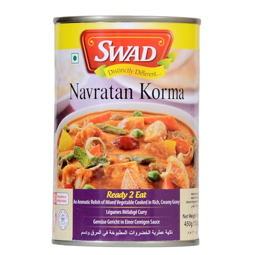 Image of SWAD Ready to Eat Navratan Korma Instant Mix Vegetarian with No Added Preservative and Colours - 450 gm