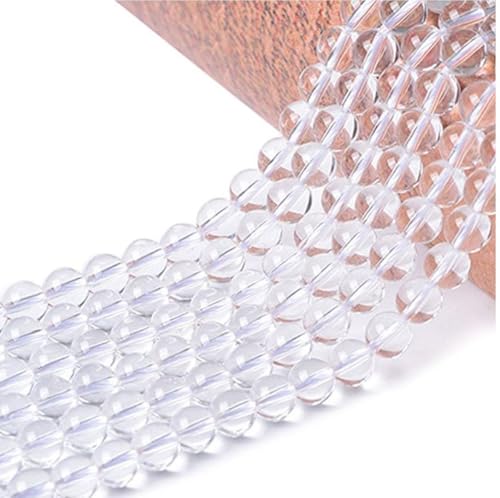 Image of 90pcs Adabele Lab Created Clear Crystal White Quartz Gemstone 8mm Round Beads
