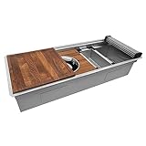 Ruvati 69-inch Undermount Workstation Kitchen Sink...