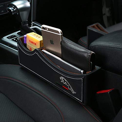 image for DEFTEN Car Seat Gap Filler Premium PU Full Leather Seat Console Organi