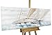 Produktbild KunstLoft Leinwandbild | 100% HANDGEMALT | 150x50cm | Gemälde 'Ruf des Abenteuers' | Schiffe & Boote | Weiß | Wandbild Wohnzimmer