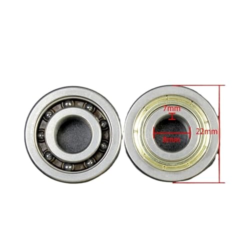 Rodamiento 608 Z cerámico híbrido que reduce la fricción en placas deslizantes 6
