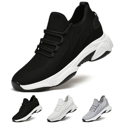 Elevate Shoes Zapatos ortopédicos transpirables para hombre, zapatos para correr, zapatos de golf, más grandes, para correr, caminar, zapatillas de entrenamiento, con aumento de 10/8/6 cm, 01 negro Elevate Shoes Zapatos ortopédicos transpirables para hombre, zapatos para correr, zapatos de golf, más grandes, para correr, caminar, zapatillas de entrenamiento, con aumento de 10/8/6 cm, 01 negro