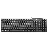 Teclado alámbrico USB estándar con 104 teclas